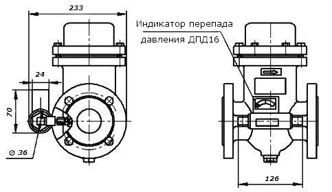 Фильтры газовые, оснащенные индикатором перепада давления